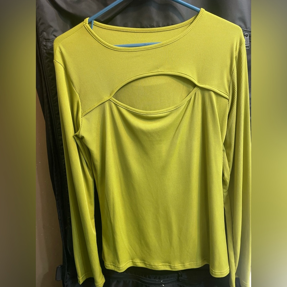 Lime Green Long Sleeve Women's Top